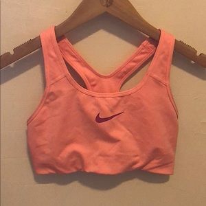 Nike Dri Fit Neon Orange Sports Bra - M